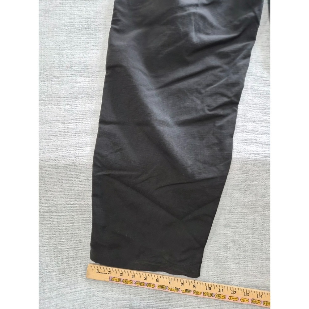 Rei‎ Straight Pants Mens 34x30 Black Nylon Dark Wash Flat Front Outdoor Hiking